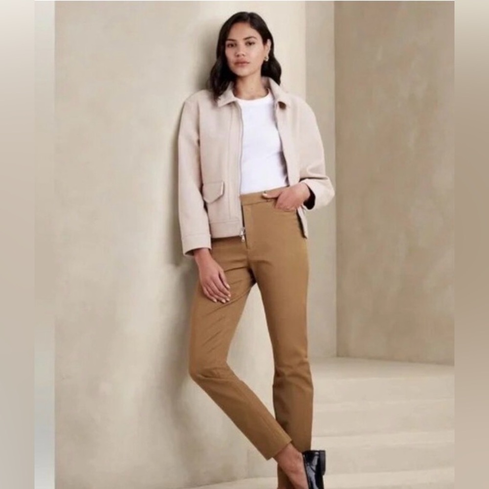 Banana Republic Tan Cropped Ankle Pants